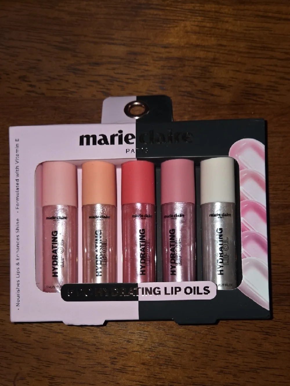 Hydrating Lip Oil Set - Pink, Peach, Coral, Rose, Nude - Picture 2 of 3